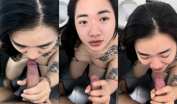 Em gái yêu hội họa rủ tắm chung mà vào phòng chưa kịp tắm em đã kéo quần bú cu
